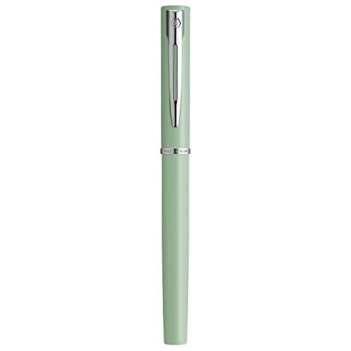 Waterman Allure Fountain Pen | Mint Green Matte Lacquer with Chrome Trim | Fine Stainless Steel Nib | Blue Ink | With Gift Box