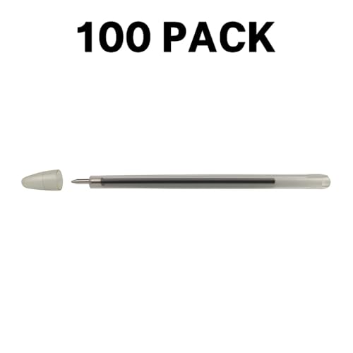Non-Lethal Flexible Ballpoint Safety Pen ? 100 Pack Bendable Writing Pens for Prison, Mental Health Hospitals & Institutions (Blue)