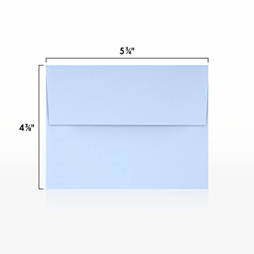 LUXPaper A2 Invitation Envelopes | Peel & Press | 4 3/8" x 5 3/4" | Baby Blue | 80lb. Text | 250 Qty