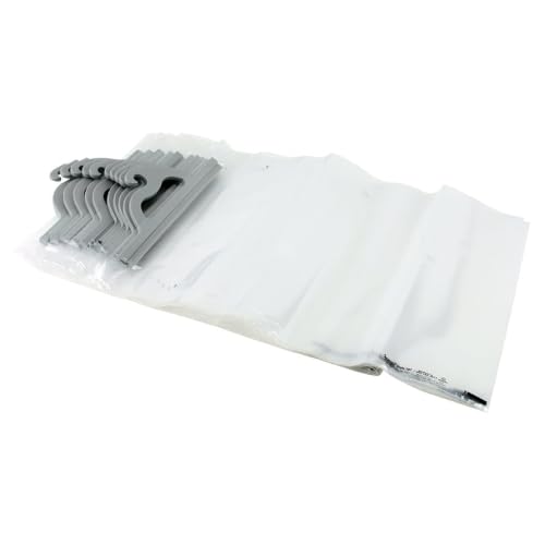 Monaco 10-Pack Hanging Storage Bags 14x21 inch Clear Plastic Classroom & Library Organization