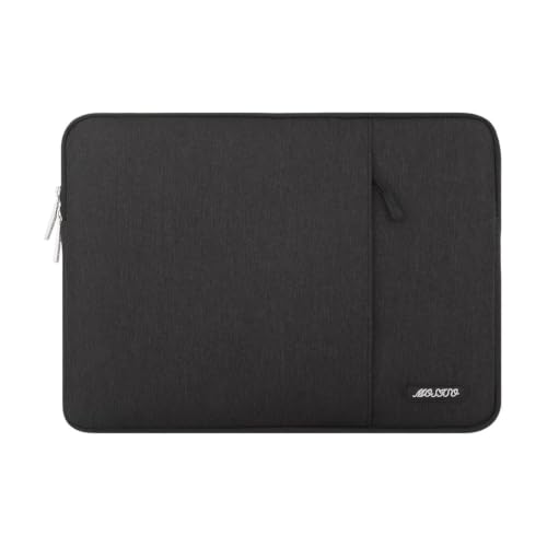 MOSISO 16 Inch Laptop Sleeve Bag with Front Pocket for MacBook Pro & More - Black