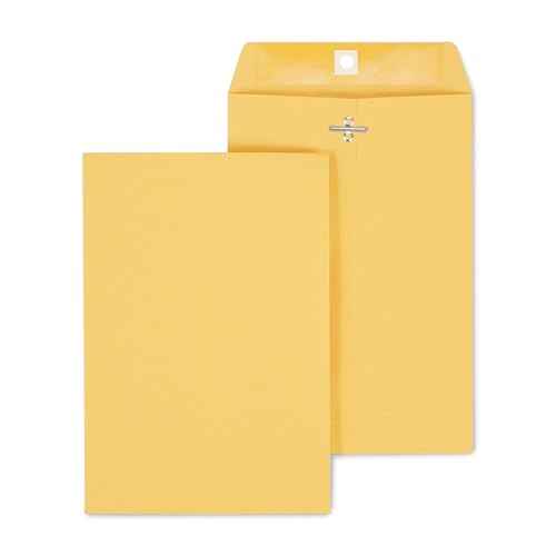 Staples Clasp Close Envelopes, 6.5 x 9.5 Inch, Gummed Flaps, Great for Filing, Storing, Mailing Documents, 100-Pack, Brown
