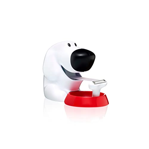 Scotch Dog Tape Dispenser - Holds Tape up to 19 mm Wide x 7.5 m - Cute Stationery Set and Gift - White