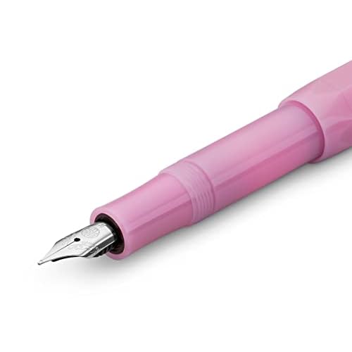 Kaweco Frosted Sport Premium Fountain Pen Luxury for Ink Cartridges with Steel Nib I Sport Fountain Pen Blush Pitaya Nib Width B (Wide)