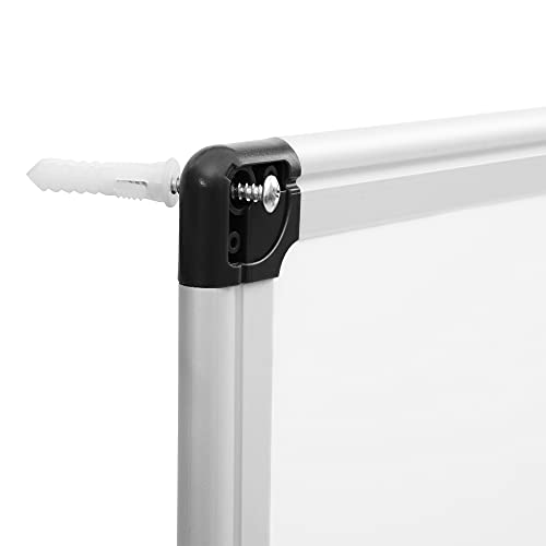 Amazon Basics Magnetic Dry Erase Whiteboard 24x18 Inches Aluminum Frame Silver/White
