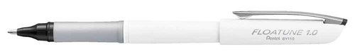 Pentel Floatune Rollerball pen, 1.0mm Bold Point, Black Ink, Pack of 12 (BY110-A)