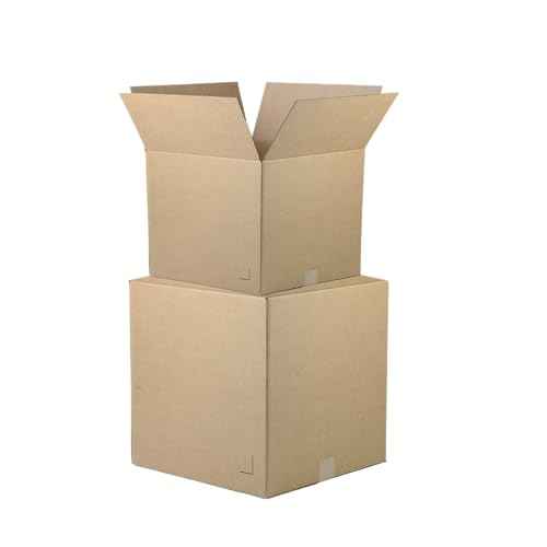 The Boxery 6"x4"x4" Brown/Kraft Corrugated Cardboard Shipping Boxes 100-Pack | Mailing, Packing, Moving & Storage for Business/Home ? Durable - Eco-Friendly, Recyclable - Made in the USA