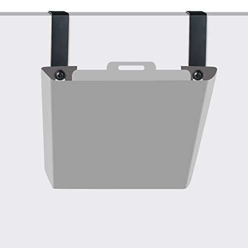 Black 4-Piece Adjustable Cubicle Partition Hanger Set for Office & Whiteboards