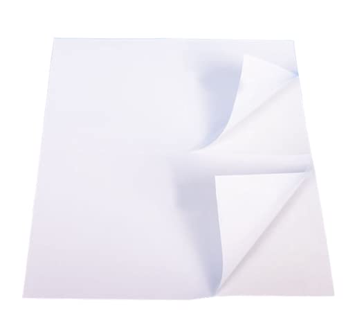 Premium Label Supply White Sticker Half Sheet Labels – 8.5" x 5.5" – Laser/Inkjet Compatible – (2 per Sheet), 500 Sheets - 1000 Total Adhesive Labels