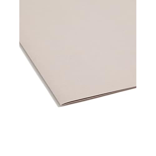 Smead TUFF Extra Capacity Box Bottom Hanging Folder, 3" Expansion, 1/3-Cut Easy Slide Tab, Legal Size, Steel Gray, 18 per Box (64341)