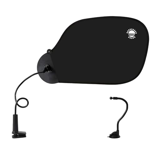 Adjustable Office Cubicle Shade - Light Glare Blocking Panel with Clip and Suction Cup
