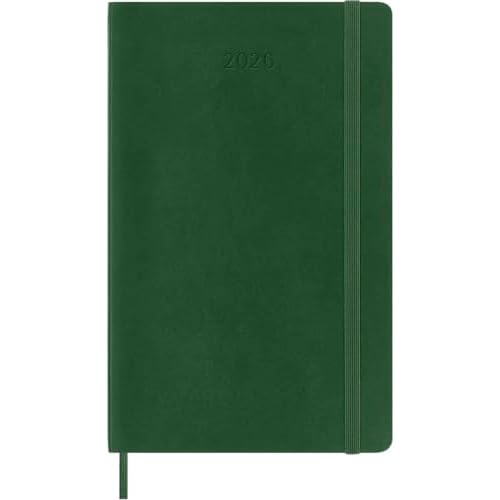 Moleskine Classic 12 Month 2026 Weekly Planner, Soft Cover, Large (5" x 8.25"), Myrtle Green, 144 pages
