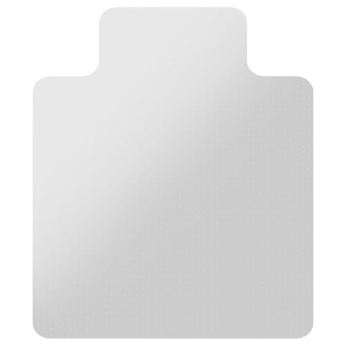 Staples Clear Office Chair Mat with Lip for Flat-Pile Carpet 45 x 53 inches - GREENGUARD Gold Certified