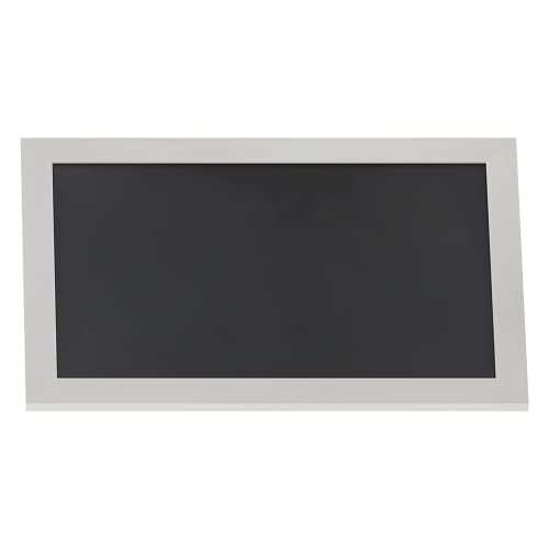 HBCY Creations 20" X 30" Matte White Solid Wood Frame Wall Chalkboard, Magnetic Surface, Home D?cor, Restaurant & Caf? Menus, Blackboard, Includes Chalk, Eraser & Hanging Hardware