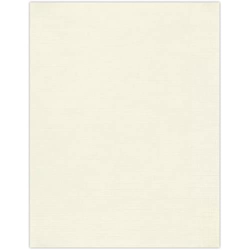 LUXPaper 8.5" x 11" Paper | Letter Size | Natural Linen | 80lb. Text | 250 Qty