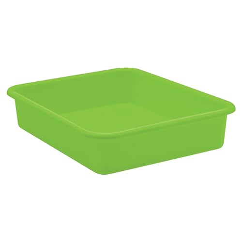 Teacher Created Resources Lime Large Plastic Letter Tray, Pack of 6