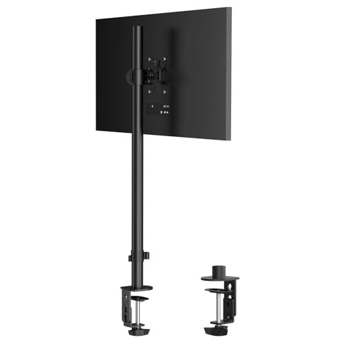 Pholiten Single Tall Monitor Stand Desk Mount£¬Extra Tall 31 Inch Fully Adjustable Monitor Mount for 13-32 Inch LCD Screen,Holds up to 22lbs