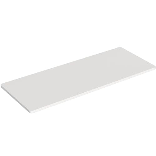 VIVO White 60 x 24 inch Universal Solid One-Piece Table Top for Standard and Sit to Stand Height Adjustable Home and Office Desk Frames, DESK-TOP60W