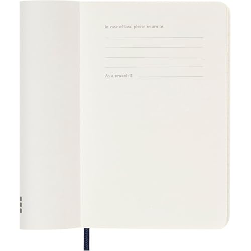 Moleskine Classic 18 Month 2025-2026 Weekly Planner, Soft Cover, Pocket (3.5" x 5.5"), Sapphire Blue, 208 pages
