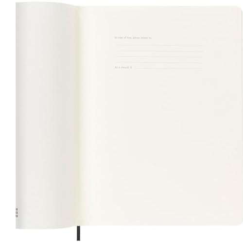 Moleskine Classic 18 Month 2025-2026 Weekly Planner, Soft Cover, XL (7.5" x 10"), Black, 208 pages