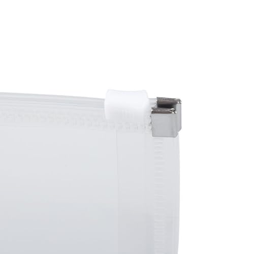 JAM Paper #10 Business Plastic Envelopes with Zip Closure - 3 Pack, Clear