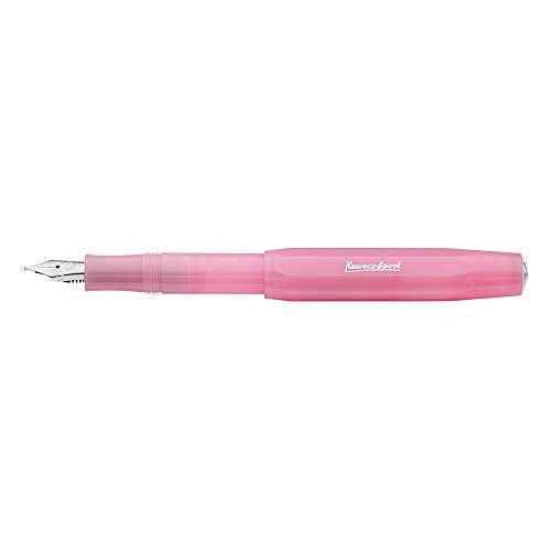 Kaweco Frosted Sport Fountain Pen Blush Pitaya, Fine Nib Sport Octagonal Clip Chrome (2019 Novelty).