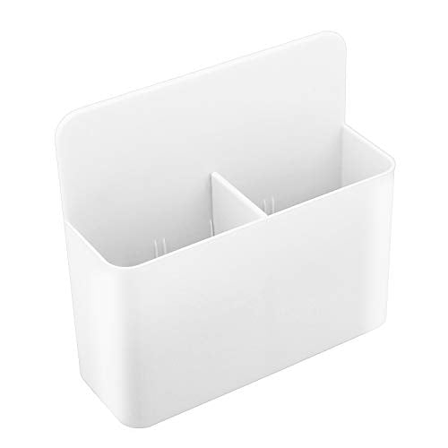 MoKo Magnetic Pen Holder White 1 Pack - Desk Organizer for Whiteboards & Magnetic Surfaces