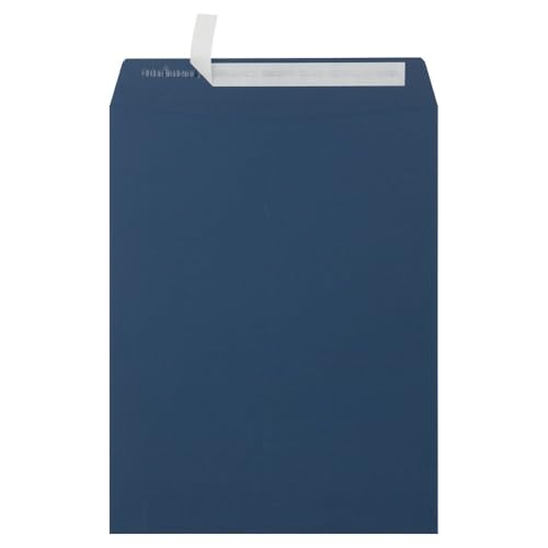 LUXPaper Navy Blue 10x13 Open End Envelopes Pack of 50 | Peel & Press, 80lb Text