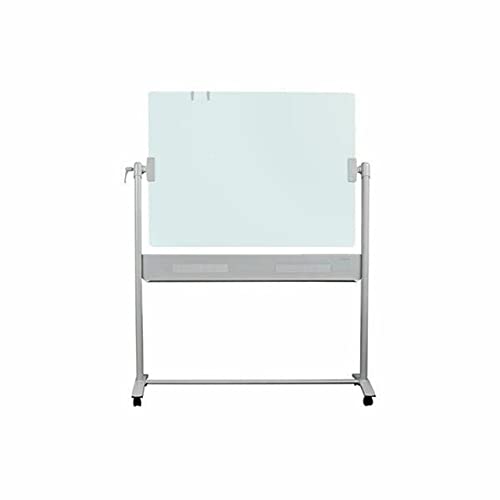 Quartet Easel, Magnetic, Glass Whiteboard, 4' x 3', Reversible, Portable, Flip Chart Holder, Infinity (ECM43G)