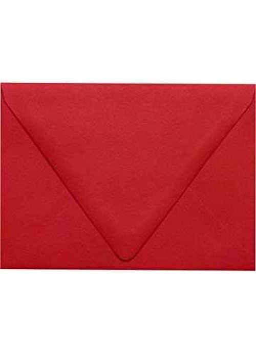 LUXPaper A6 Contour Flap Invitation Envelopes | 4 3/4" x 6 1/2" | Ruby Red | 80lb. Text | 250 Qty