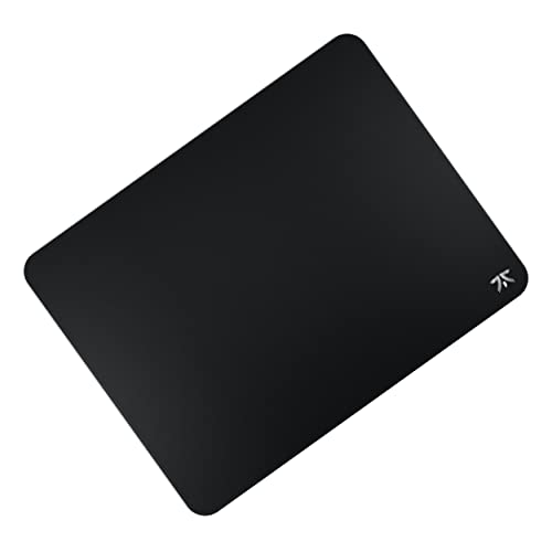 Fnatic | Dash L | Pro Gaming Mouse Mat for Esports | Fast Surface | Stitched Edges and Anti-Slip Rubber Base | Size L | Black | Hybrid Fabric| 19.2"x14.6"x0.12