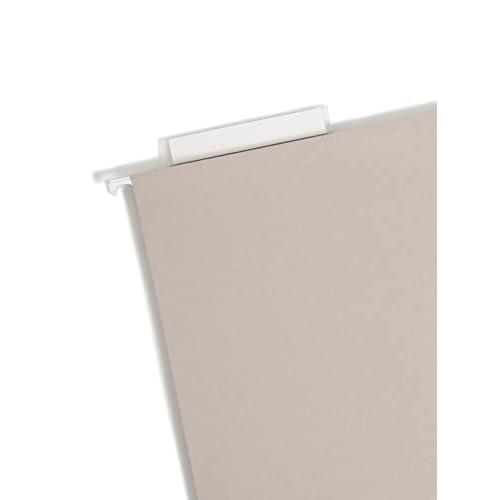 Smead TUFF Extra Capacity Box Bottom Hanging Folder, 4" Expansion, 1/3-Cut Easy Slide Tab, Letter Size, Steel Gray, 18 per Box (64242)