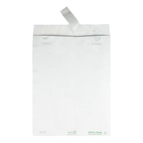 Quality Park Survivor Shipping Envelopes, 10" x 13", Made with Strong, Lightweight DuPont Tyvek Material, Flap-Stik Peel and Seal Closure, 50/Box (QUAR1582)