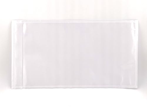 Gigantic Bag 6.5x10 Inch Envelopes No Print Clear Self-Adhesive Packing List Envelopes, 500 Pack