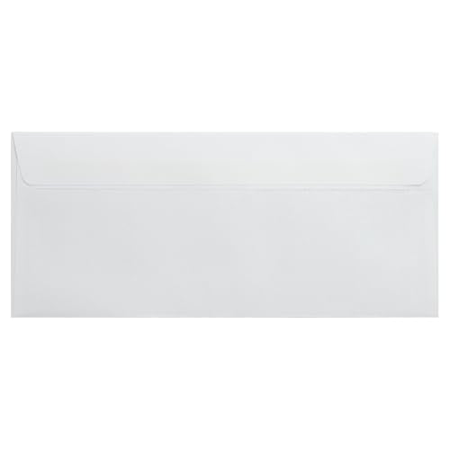 LUXPaper #9 Double Window Security Envelopes | 500 Qty | Security Tint | Peel & Press | 3 7/8" x 8 13/16" | Bright White | 24lb. Text