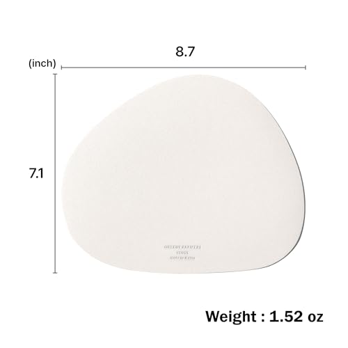 Mouse pad, Non-Slip Washable Waterproof Computer Mouse pad (Vanilla Cream)