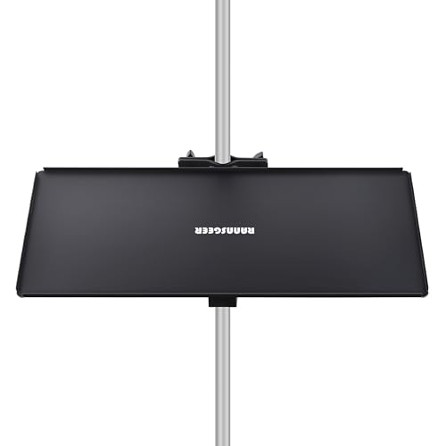 Heavy Duty Steel Tray for Mobile TV Stand, TV Cart, Speaker Stand (10.8X22.5)