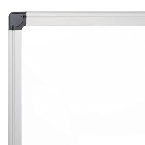 Realspace Magnetic Dry-Erase Whiteboard 36x48 Inches Silver Frame