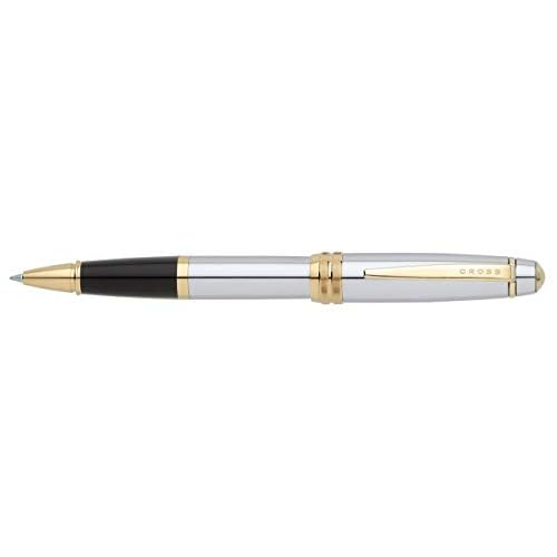 Cross¢ç Bailey¢â Selectip Rollerball Pen, Medium Point, 1.0 mm, Chrome Barrel, Black Ink