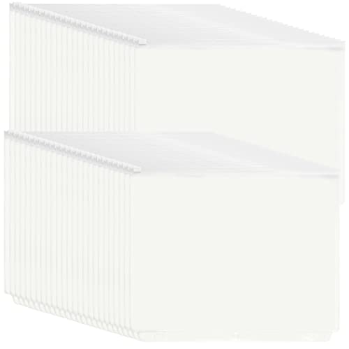 YoeeJob 3 Holes Clear PVC Zipper Binder Pocket Insert Pages Letter Size, 8 1/2" x 11 Loose Leaf Binder Filing Storage Bags 50 Per Pack