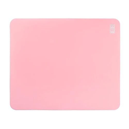 ESPTIGER Mouse Pads Shan Hai Series Kun LUN (480 x 400 x 4mm) Standard Size SlimFlex Base Delicate Random Jacquard Weave Fabric Large Cloth Gaming Mousepad ? Pink