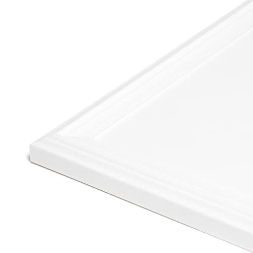U Brands Farmhouse Dry Erase Board White Board with White Frame, Office Supplies, Includes Magnets, 20¡± x 30¡±