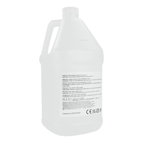 Amazon Basics 1 Gal Clear School Glue for Slime, Paper, Wood – All-Purpose Adhesive, 128 fl oz