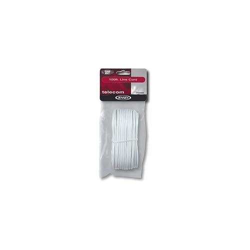 Jensen 100ft. White Telecom Line Cord JT1089WH