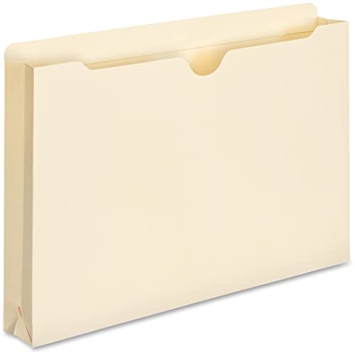 Smead File Jacket, Reinforced Straight-Cut Tab, 1-1/2" Expansion, Legal Size, Manila, 50 per Box (76540) (Pack of 1)