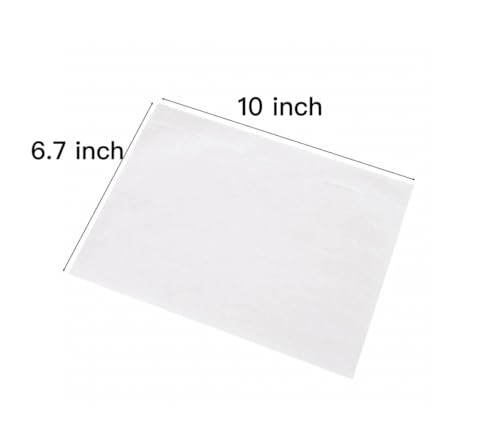 1000 Clear Packing Slip Envelopes 6.7x10 Inch Self-Adhesive Shipping Pouches