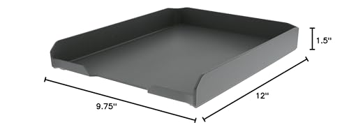 Bostitch Office Konnect™ Letter Tray, Fits 9.75" x 12" Sized Documents, Gray