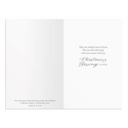 DaySpring - The Christmas Story - 4 Design Assortment with Scripture - 60 Bulk Christmas Boxed Cards & Envelopes (J9695)