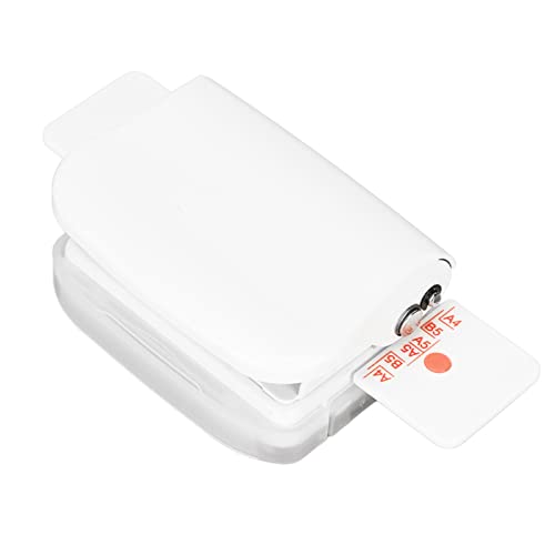 GOWENIC Mini Binding Machine, 6 Holes Cinch Book Binding Machine, Punching 5 Sheets, for 30 Holes B5 26 Holes A5 20 Holes Flipchart Inner Pages Punching(White)