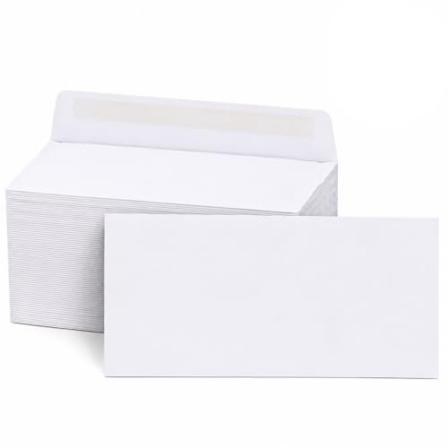 Reskid 6x9 Booklet Envelopes 500 Pack White Gummed Seal for Mailing & Storage